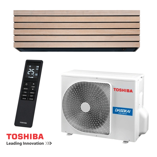 Toshiba Super Daiseikai 10 WOOD RAS-B13S4KVDG-E + RAS-13S4AVPG-E